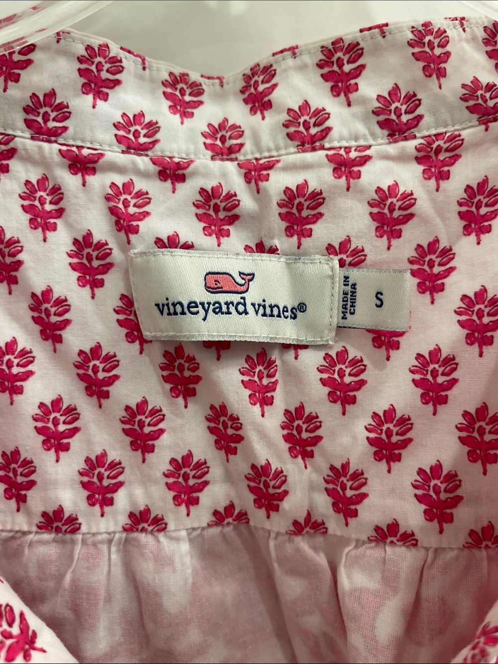 Vineyard Vines Pink and White Floral Print Dress - Picture 2 of 6